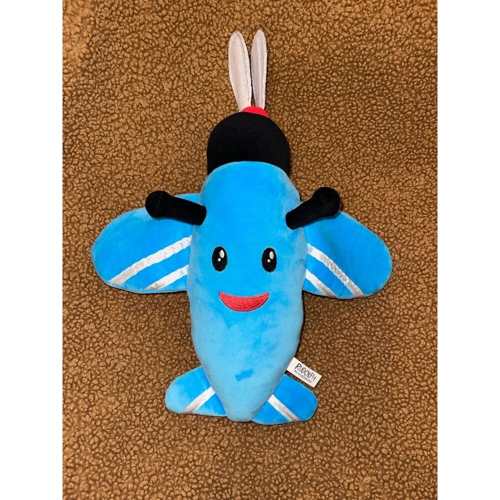 Vintage 1999 CVS Stuffins Rudolph Island of Misfit Toys Blue Airplane Plush 13"